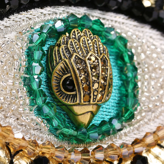 Kurt Geiger mujer londres kensington cadena billetera ojo 2LPR109 | bolsas oro